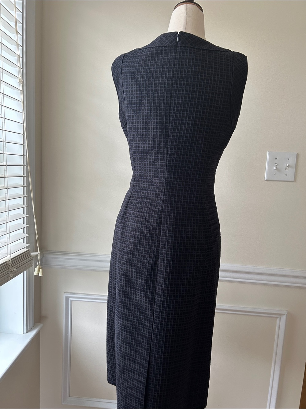 Brooks Brothers Navy Textured Dress - Picture 4 of 6